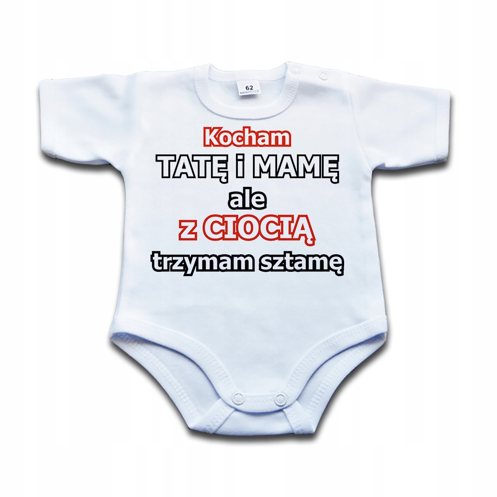 

Z ciocią trzyma sztamę - body niemowlęce - 86 kr
