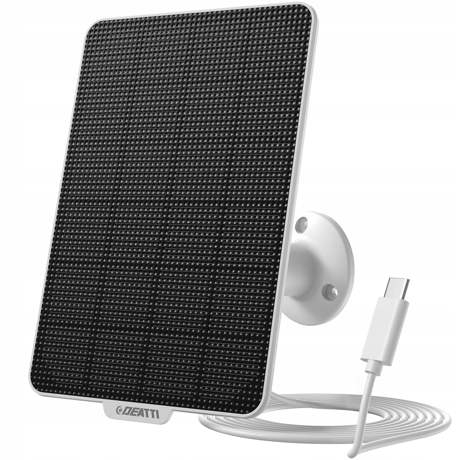 Panel Solarny Deatti Do Kamery Zewnętrznej 3W Usb-c Kabel 3m Uchwyt 360°
