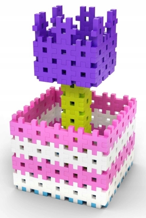 MINI WAFLE KLOCKI MELI BASIC 300 PINK 50025 Typ wafle