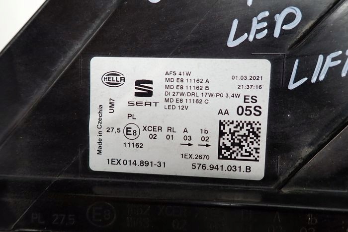 SEAT ATECA FULL LED LIFT 21- reflektor left light left 576941031B