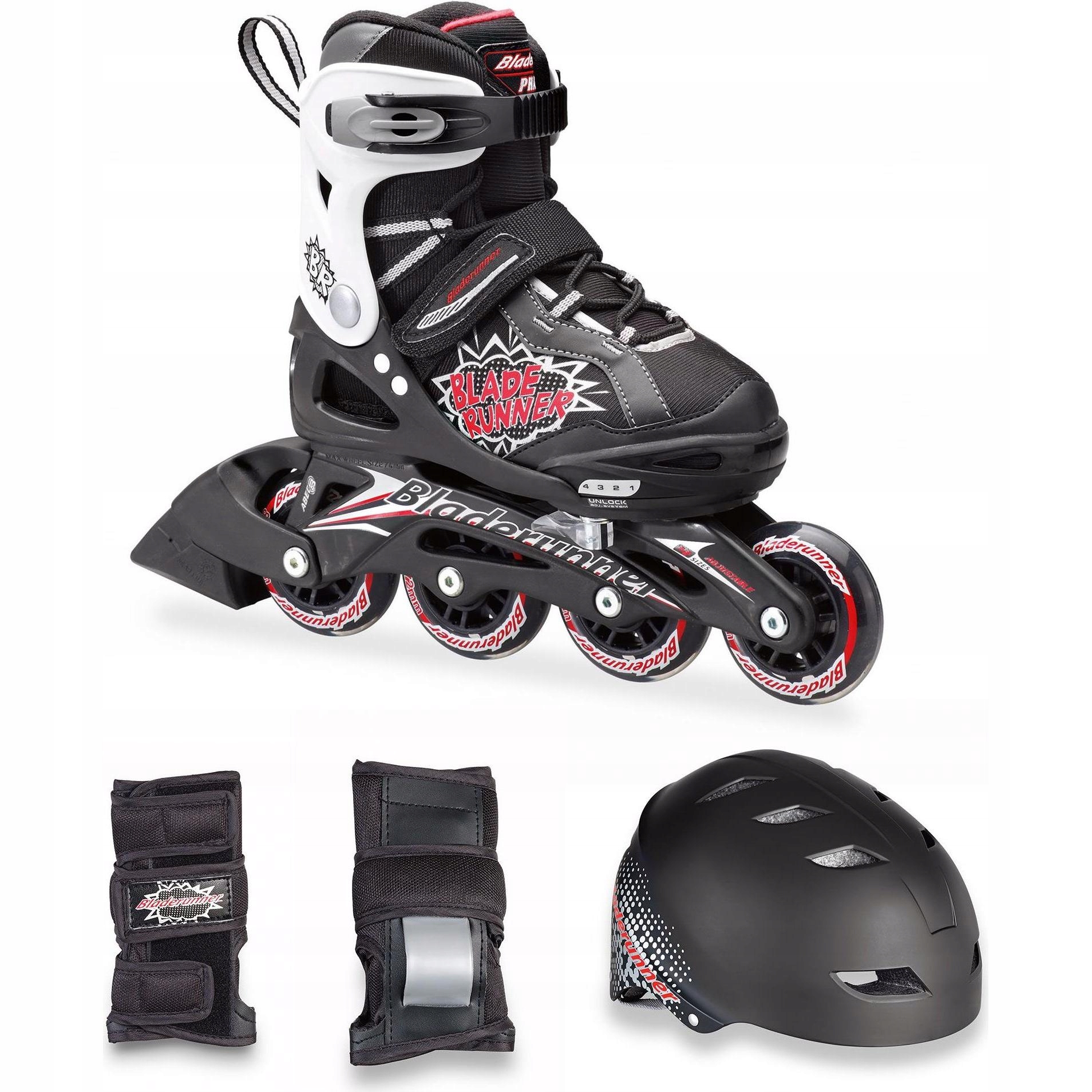 Leszno Zestaw Rolki Kask i Ochraniacze Bladerunner Phaser Jak Rollerblade !