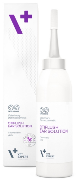 VetExpert Otiflush Preparat do czyszczenia uszu dla psów i kotów 125 ml