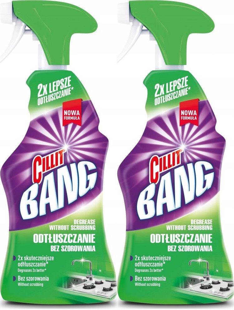 

Spray Cillit Bang Tłuszcz Smugi 750ml x2