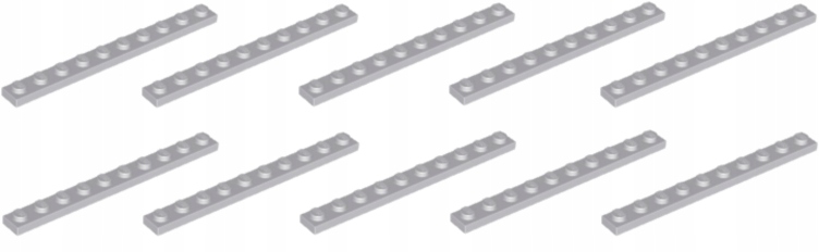 

Lego Płytka 1x10 Jasny Szary 4251149 4477 - 10szt
