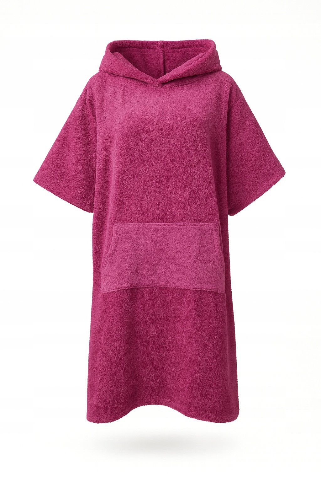 Dlouhé koupací pončo VitalHome 2XL Růžové ručník s kapucí