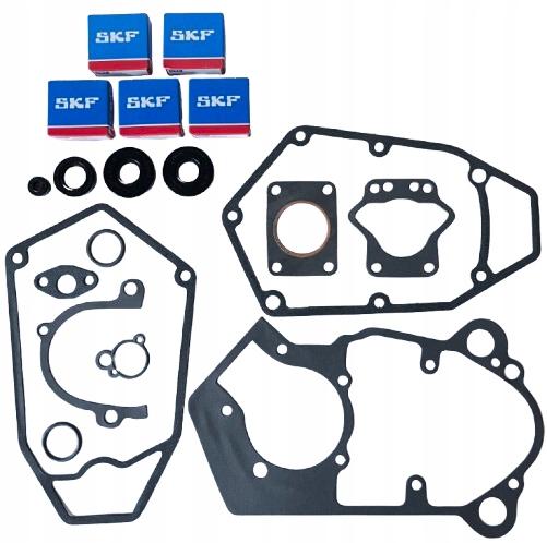 Nová Sada Ložisk Skf Těsnění Těsnění Motorynka Kadet Kryngielit