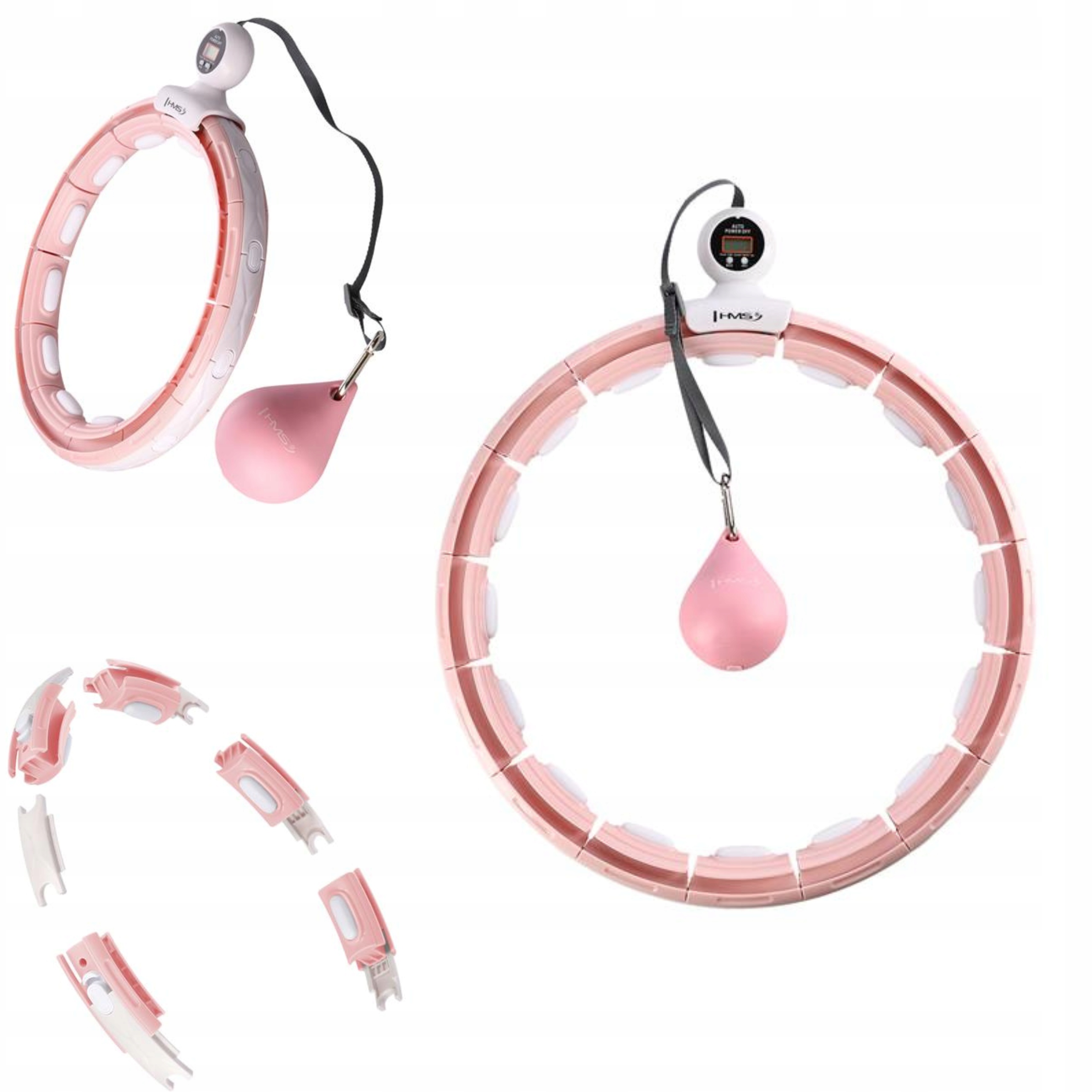 Hula Hoop Na Ploché Břicho Hms S Zátěží Počítadlo Magnet Výstupky Fit