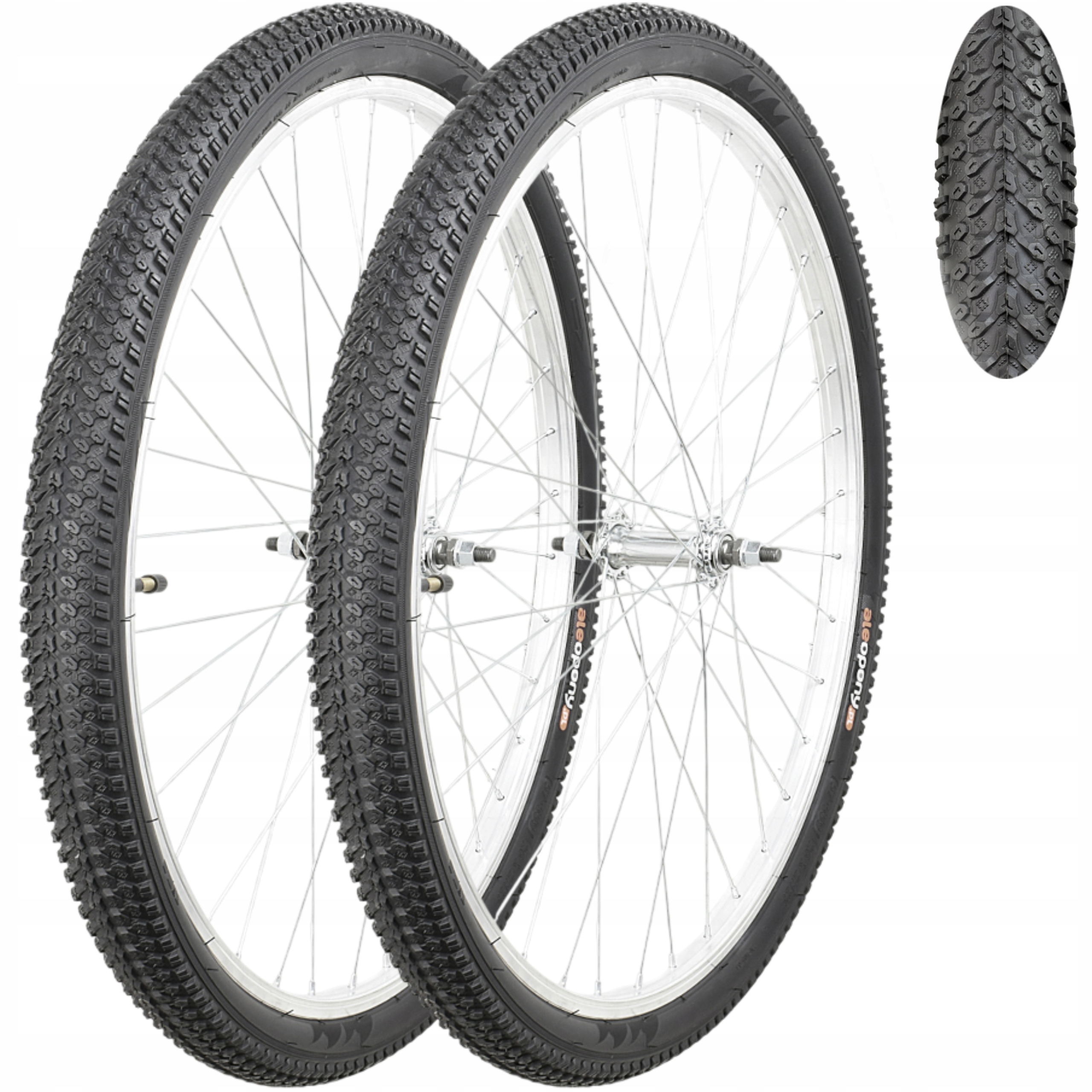2x Opona Rowerowa 24x2.125 24" Cale 57-507 Mocna Górska Kostka 24 x 2.125