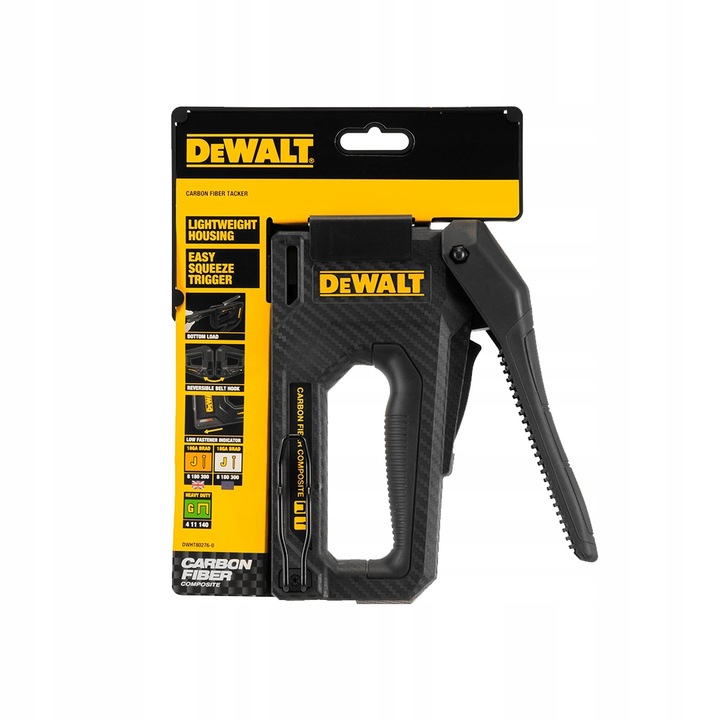 

Zszywacz 2W1 Włókno Węglowe Dewalt Tapicerski