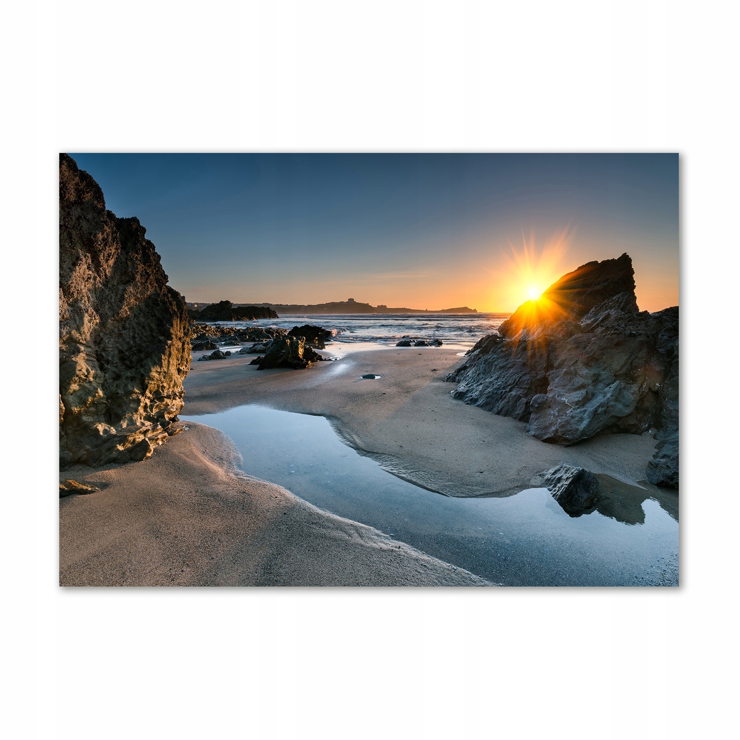 

Foto obraz szkło hartowane Skały na plaży 100x70