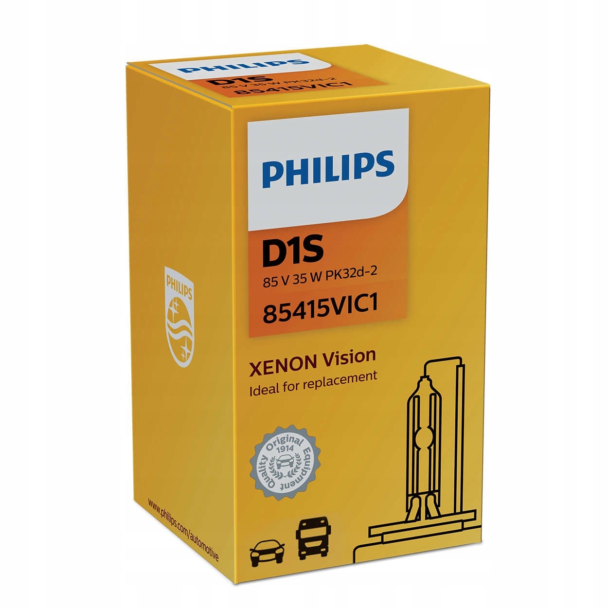 

Philips D1S Vision Xenon Żarnik 4600K 35W 85V