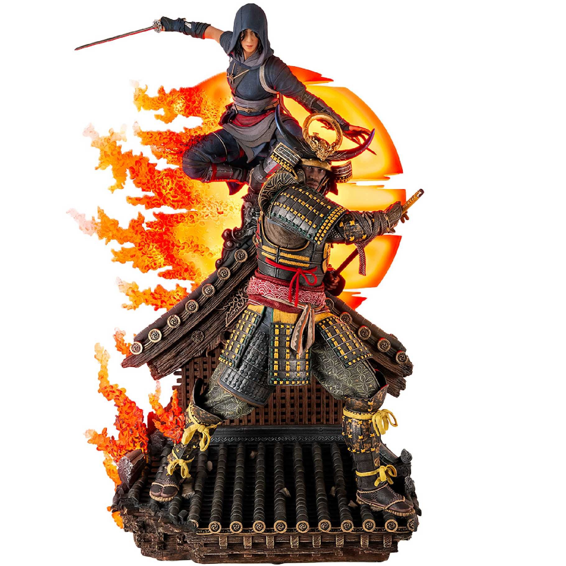 PureArts Assassin's Creed Animus Naoe & Yasuke 1/4 Scale Statue