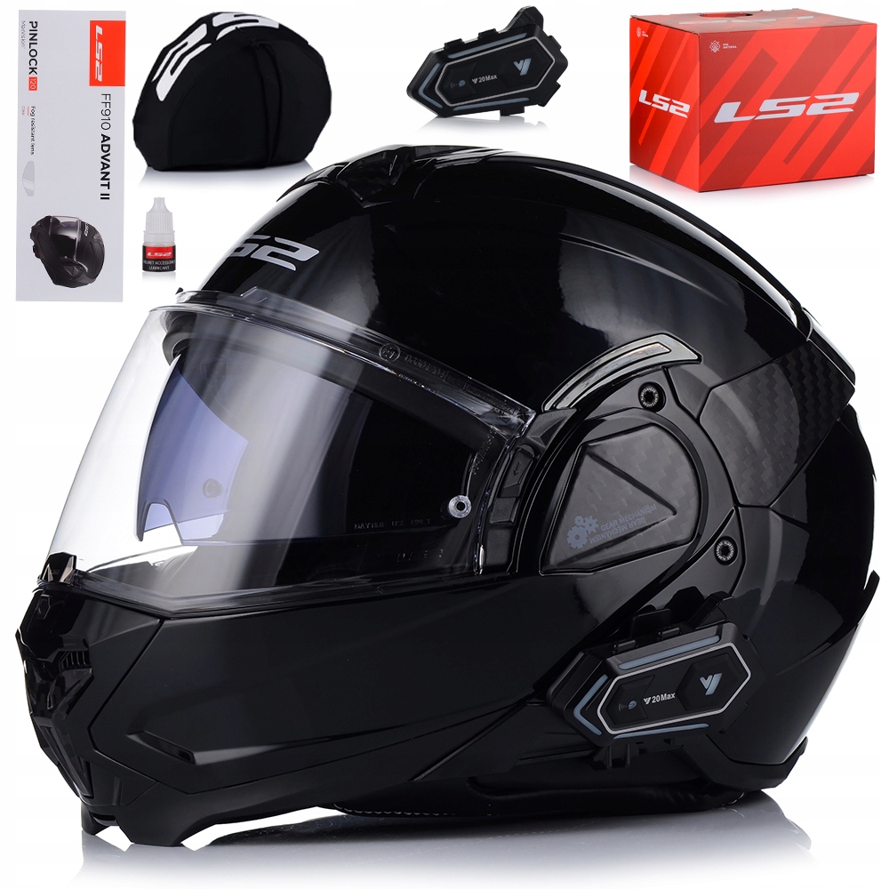 Motocyklová Prilba S Interkomom LS2 FF910 Advant II Čeľusťová Pinlock