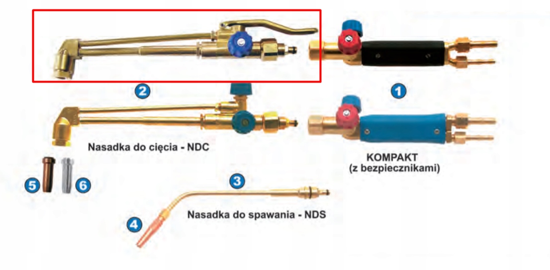 Palnik - NOWA nasadka NDC PU-242A POMET dżwignia