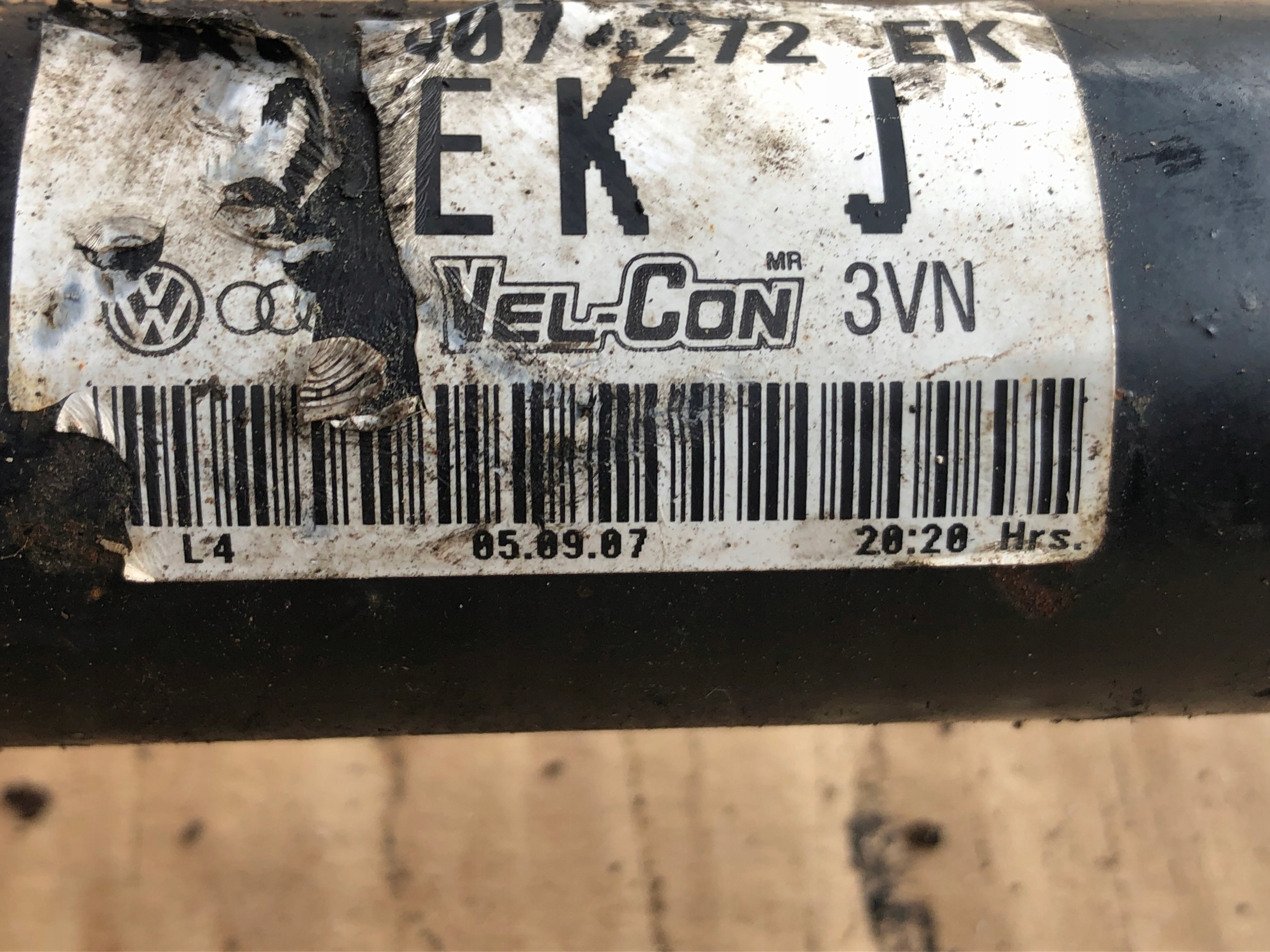 semi-axis right VW SKODA AUDI 1K0407272EK