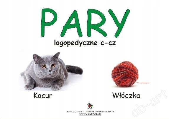 Kocur Włóczka. Pary logopedyczne C Cz