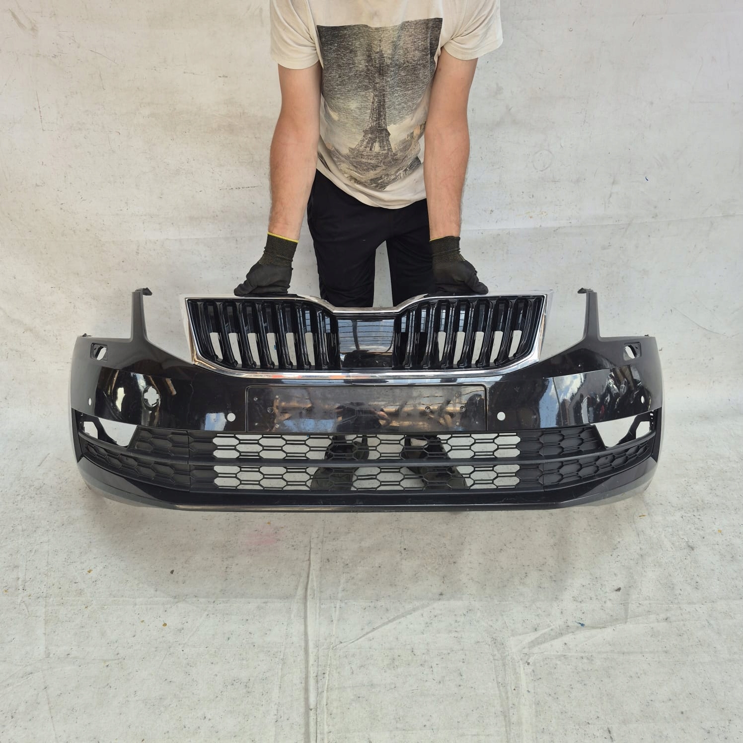 SKODA OCTAVIA III LIFT 17- bumper front front SPR PDC 5E0807221N