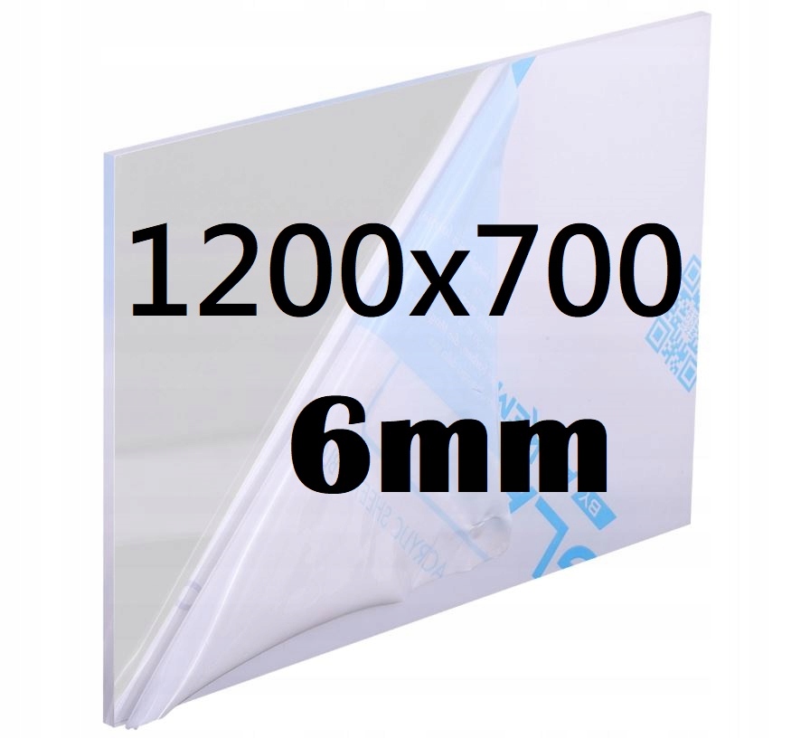 Plexi Plexi Plexi Plexa na míru 120 cm x 70 cm x 6 mm