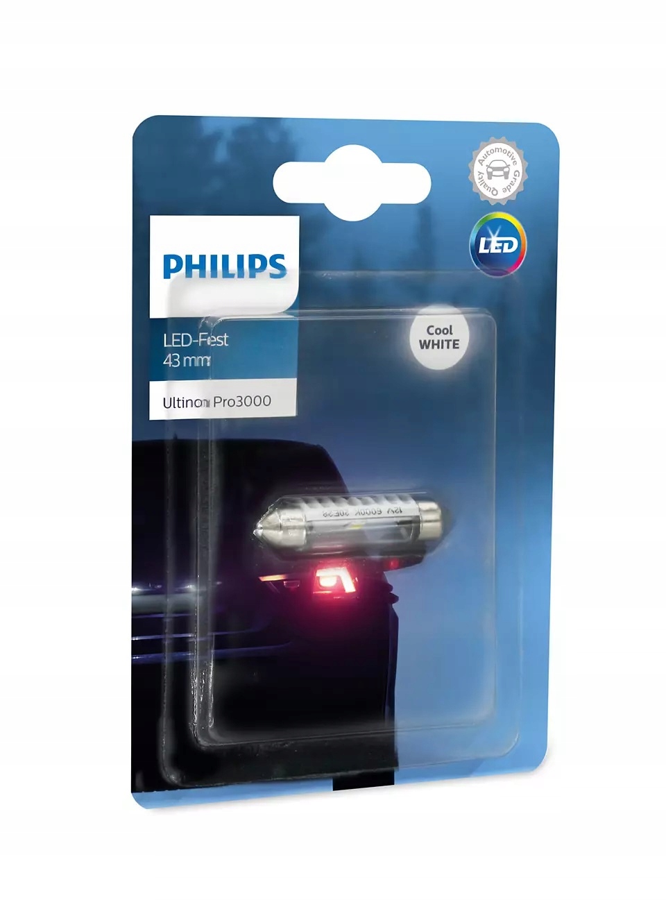 Philips Led C5W 43mm Ultinon PRO3000 Cool White