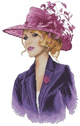 Křížková výšivka počítaná sada (kanva, mulina)