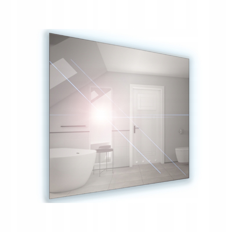 

Lustro łazienkowe podświetlenie Led 60x65 SP1 4mm
