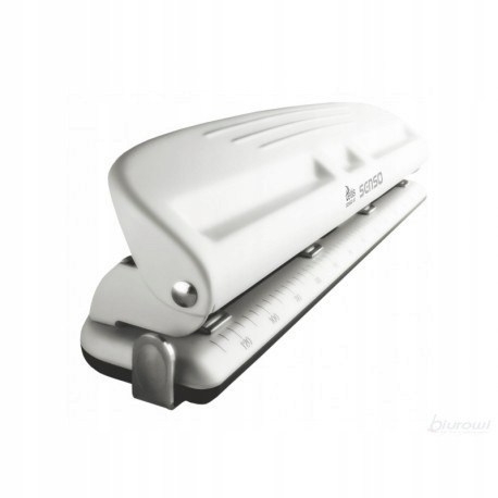 DZIURKACZ METALOWY Z LINIJKĄ 10 kartek 4 DZIURKI