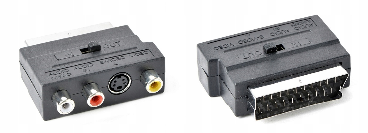 

Adapter przejściówka Scart S-video Rca Euro Chinch