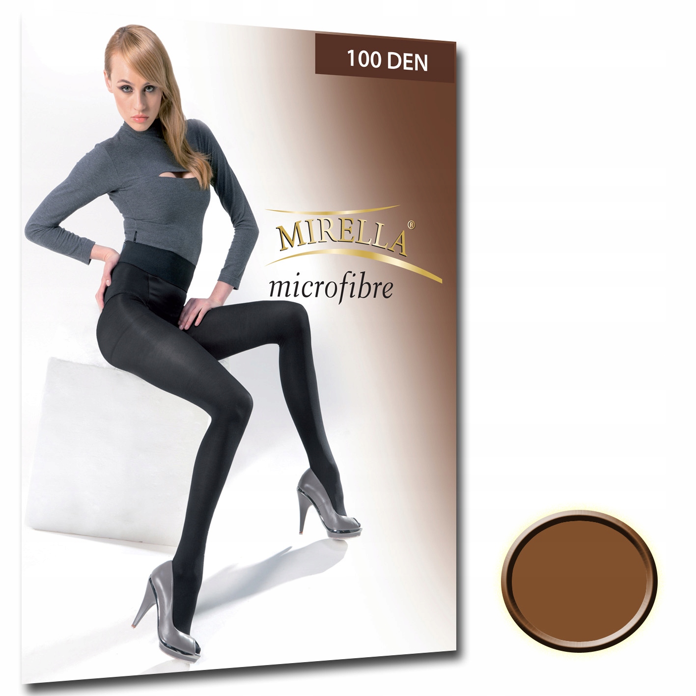 

Mirella Rajstopy microfibra 100 den 2/M Bronzo