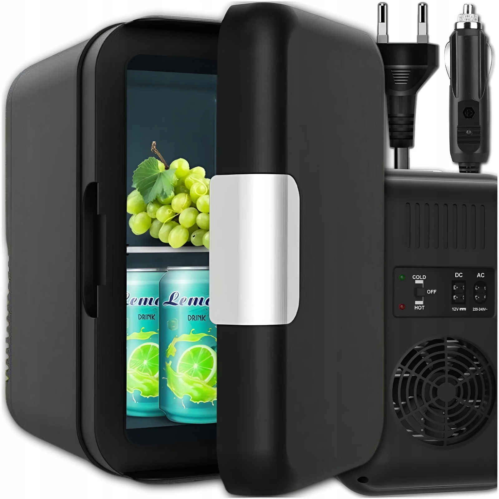 LODÓWKA TURYSTYCZNA PRZENOŚNA 12V 2w1 4L 220-240V DO SAMOCHODU DO DOMU