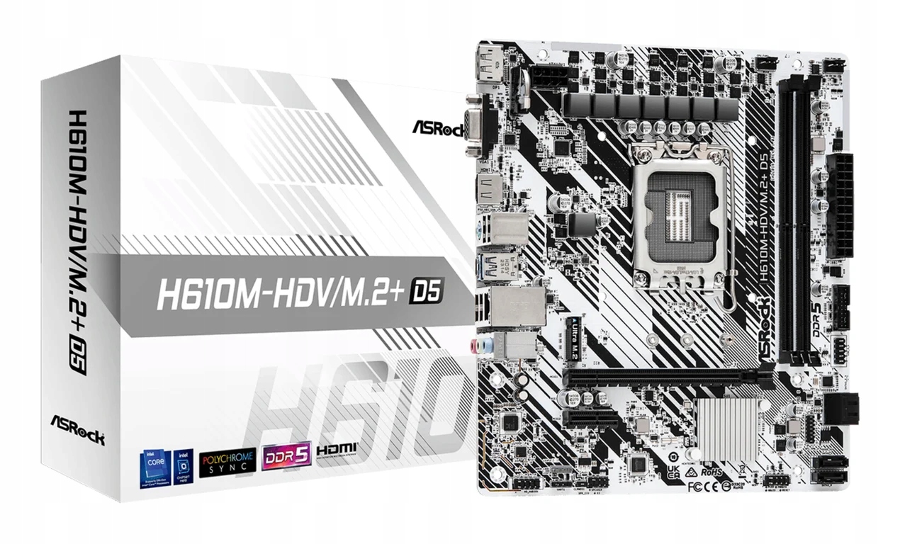 Základná doska Micro Atx ASRock H610M-HDV/M.2+ D5