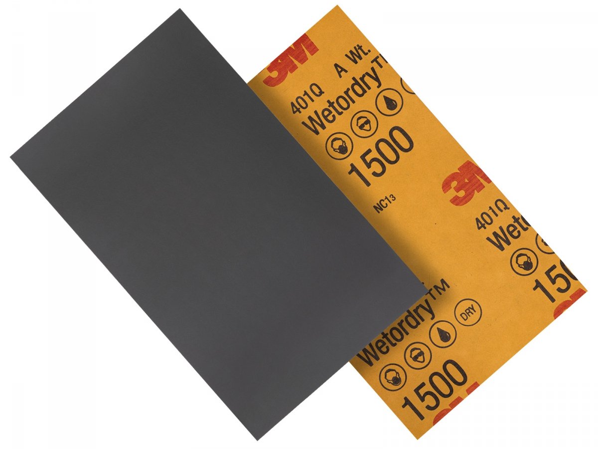 3M Papier ścierny wodny P1500 140mm x 228mm Wetordry 02048