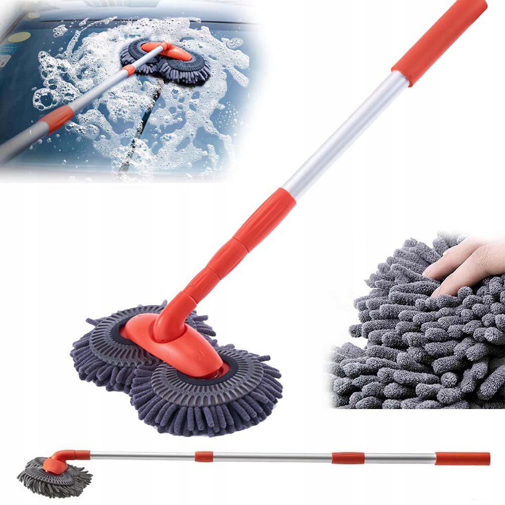 SZCZOTKA DO MYCIA SAMOCHODU AUT PANELI FOTOWOLTAICZNYCH DACHÓW TELESKOPOWA Producent bez marki
