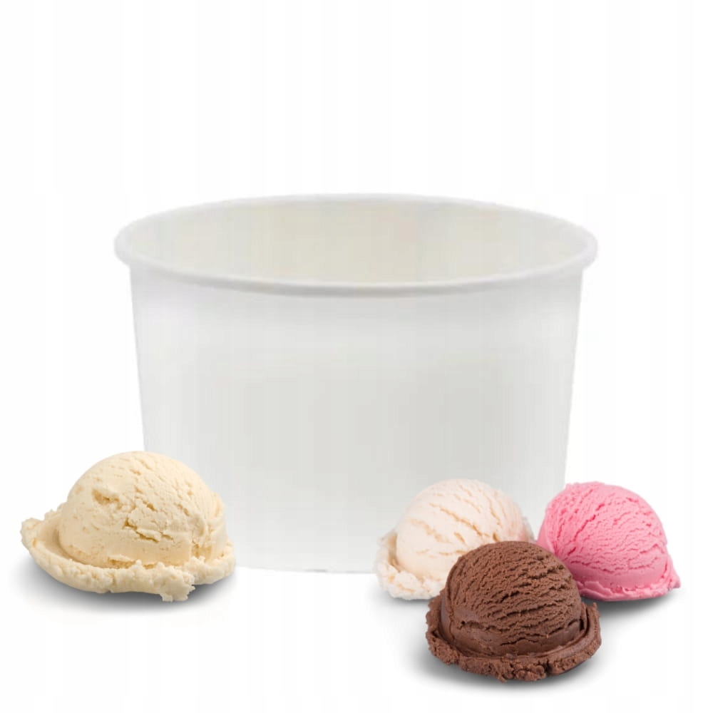 Miska papierowa biała na lody deserowa 130ml 25szt Kod producenta 19008