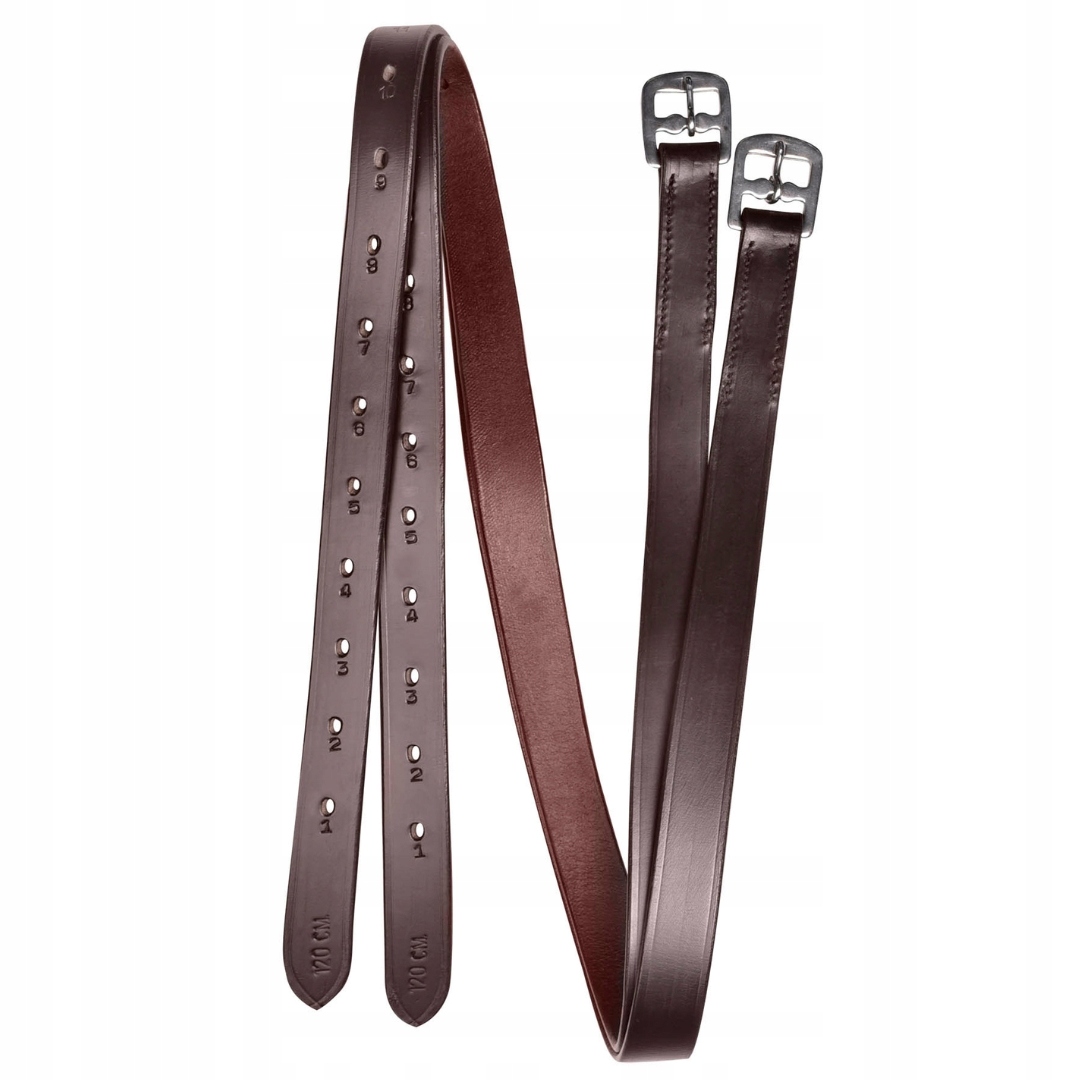 Puśliska Star skórzane 25 mm brązowe Waldhausen 130 cm