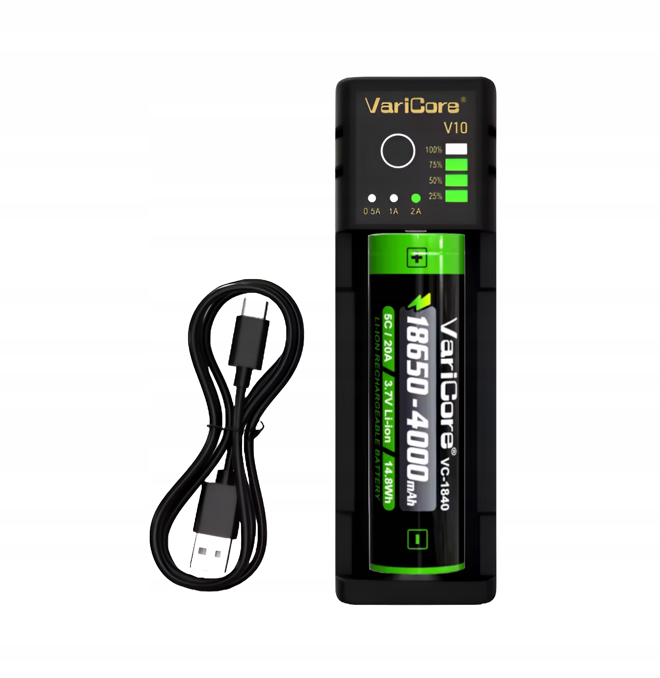 Nabíječka VariCore V10 pro Aa Aaa 21700 26650 Akumulátor 18650 4000 mAh