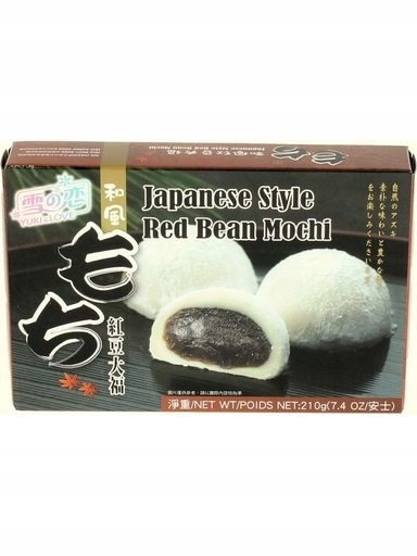 Levně 5 x Yuki & Love Mochi, rýžové sušenky s fazolovou pastou z azuki 210 g