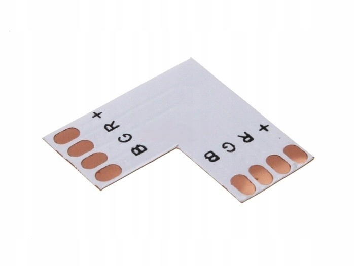 Złączka narożna kątowa PCB do taśmy RGB 10 mm