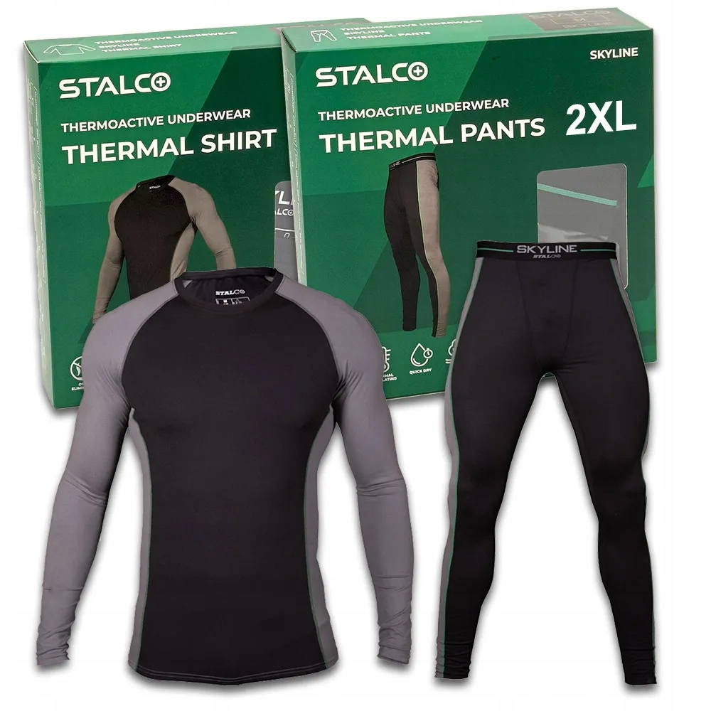 Odzież Termoaktywna Komplet Koszulka Spodnie Stalco Skyline R. 2XL