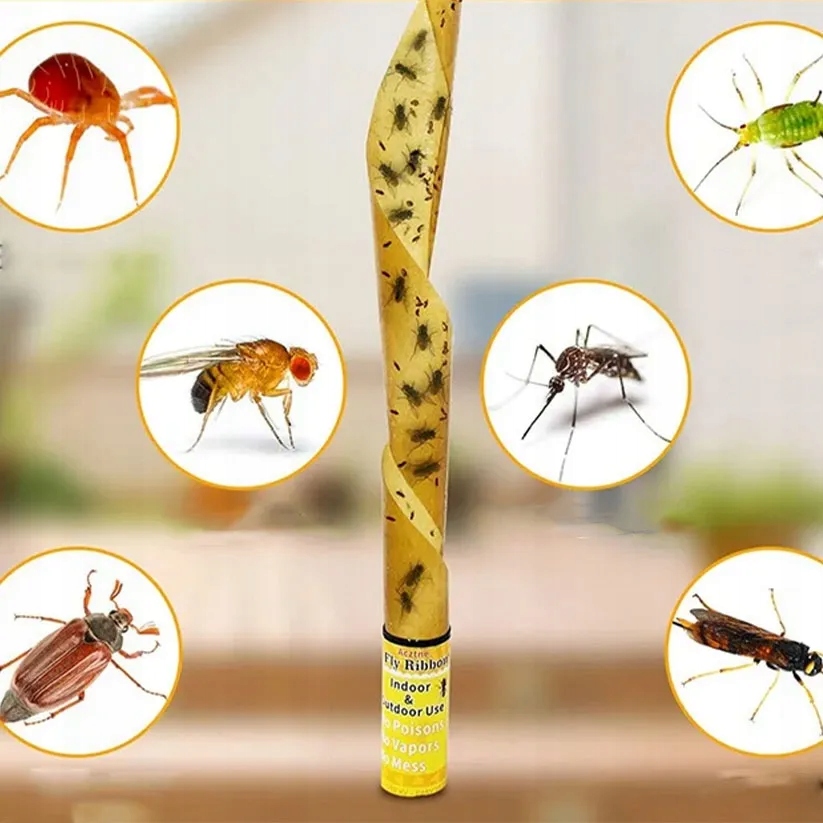 PUŁAPKA SILNY KLASYCZNY LEP NA MUCHY KOMARY OSY ODSTRASZACZ TAŚMA ROLKA Rodzaj lep