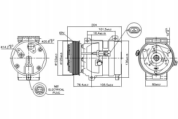 Nissens Kompresor Klimatizace Renault Laguna II Asistent řidiče #28