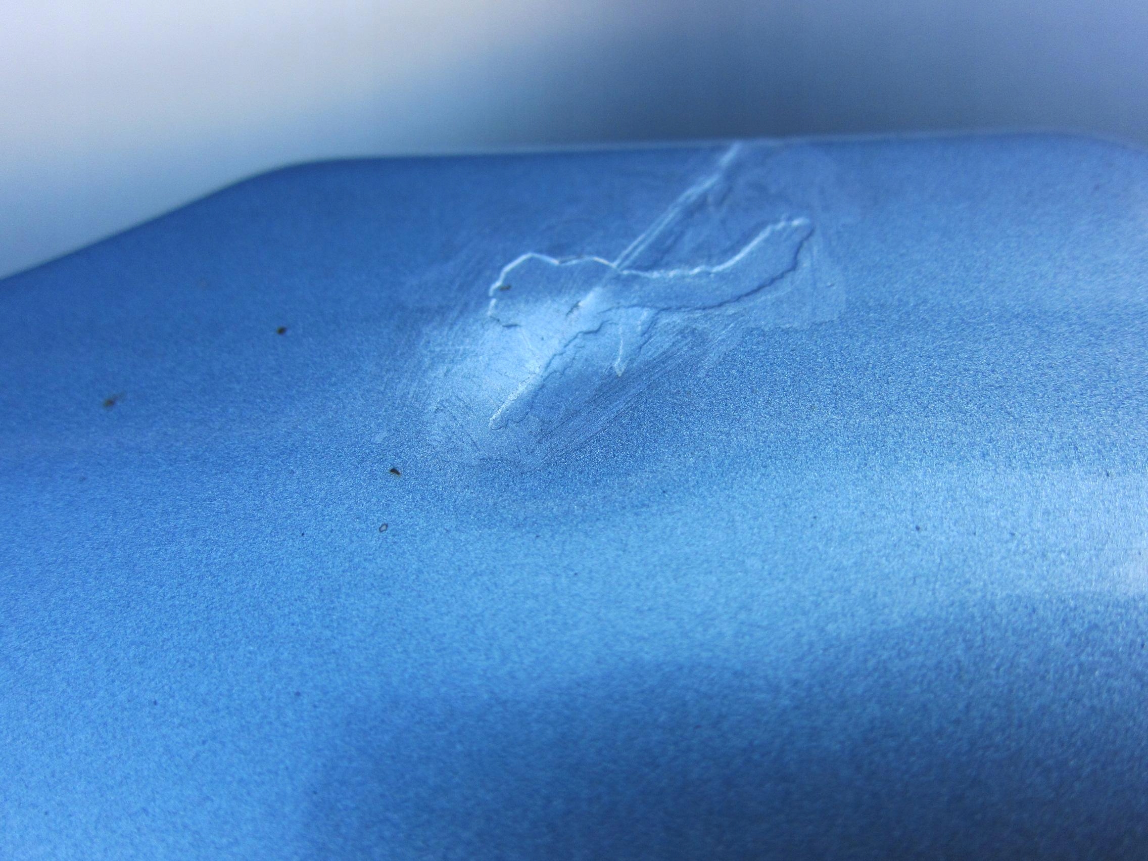 BMW E83 X3 3.0 bonnet front front 896 BLUE WATER