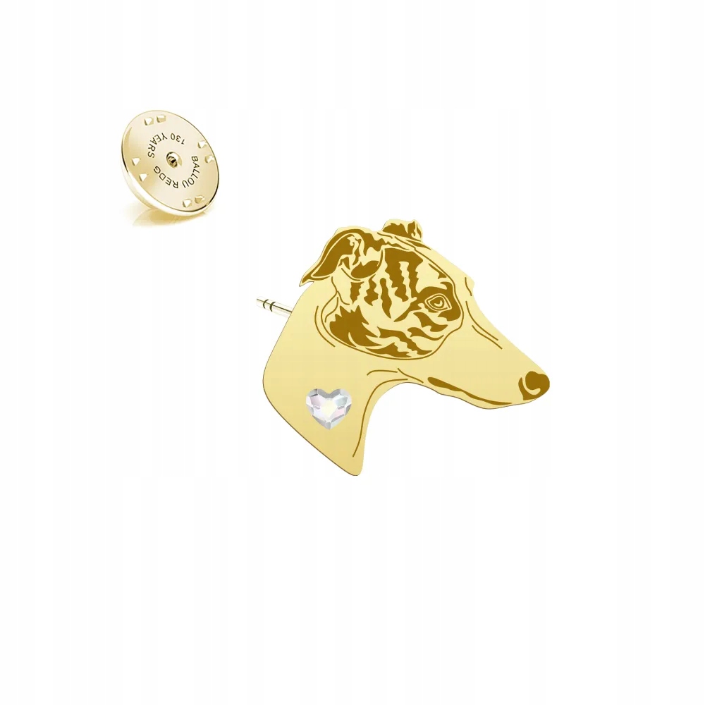 Odznak s psem Greyhound 925 Šperky Dárek Dedikace Bonus