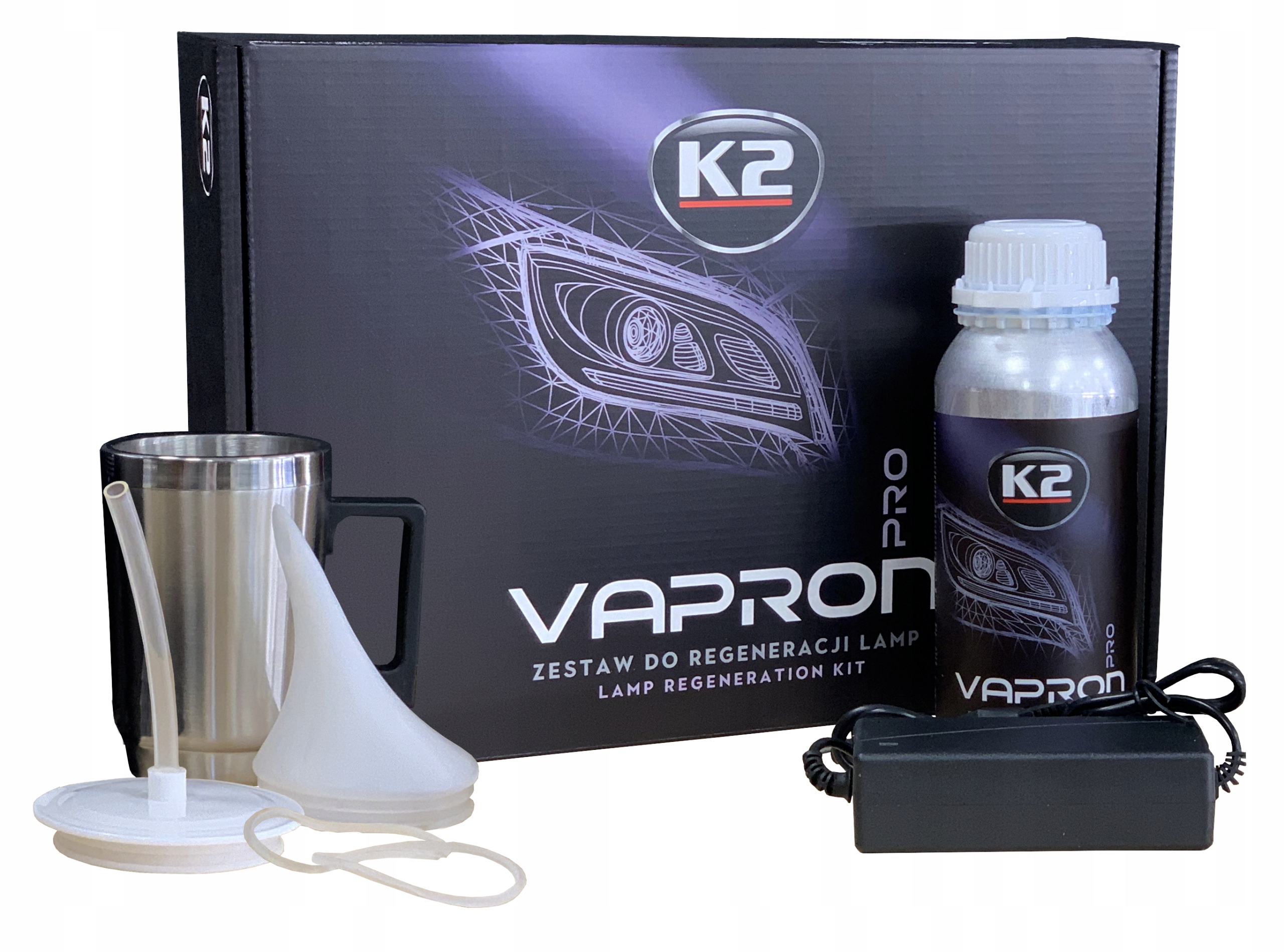 

K2 Vapron Zestaw regeneracja lamp reflektorów Płyn