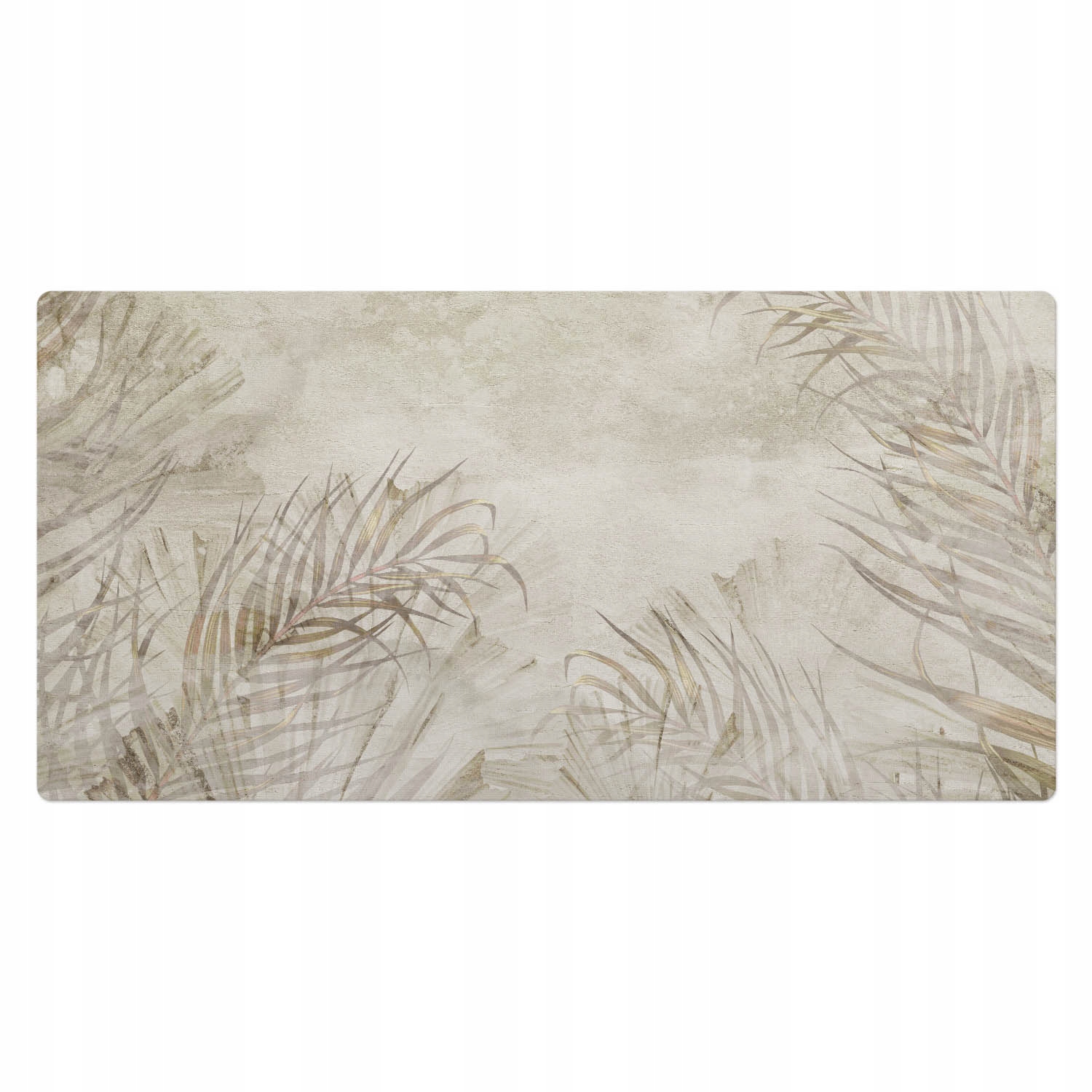 Podložka na psací stůl s grafikou Květinový vzor s jemnými listy 100 x 50 cm