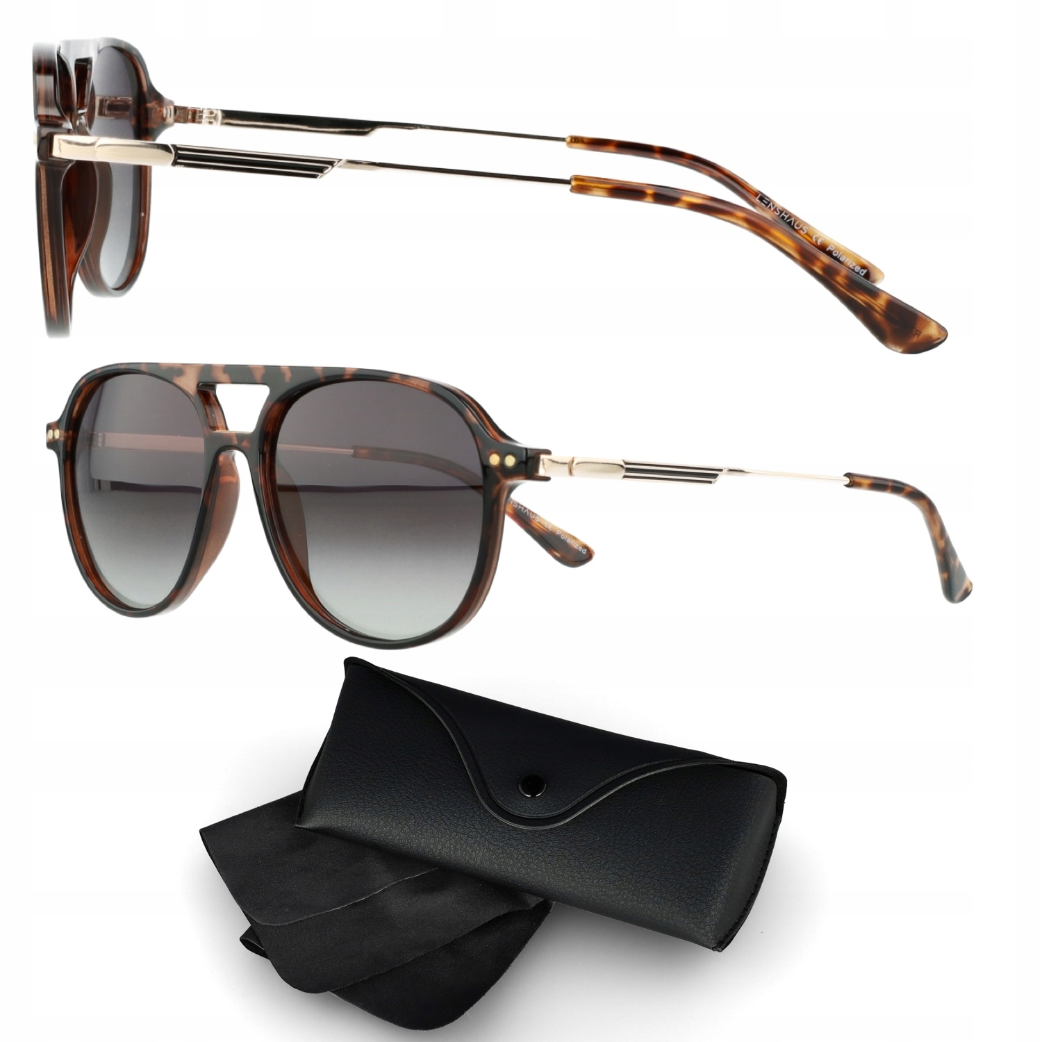 Okulary przeciwsłoneczne Damskie Pilot Havana – havana metal