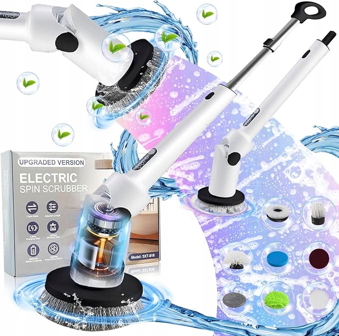 Levně Elektrická Přívlačová Myčka S 8 Hlavami, Dálkově Ovládaná