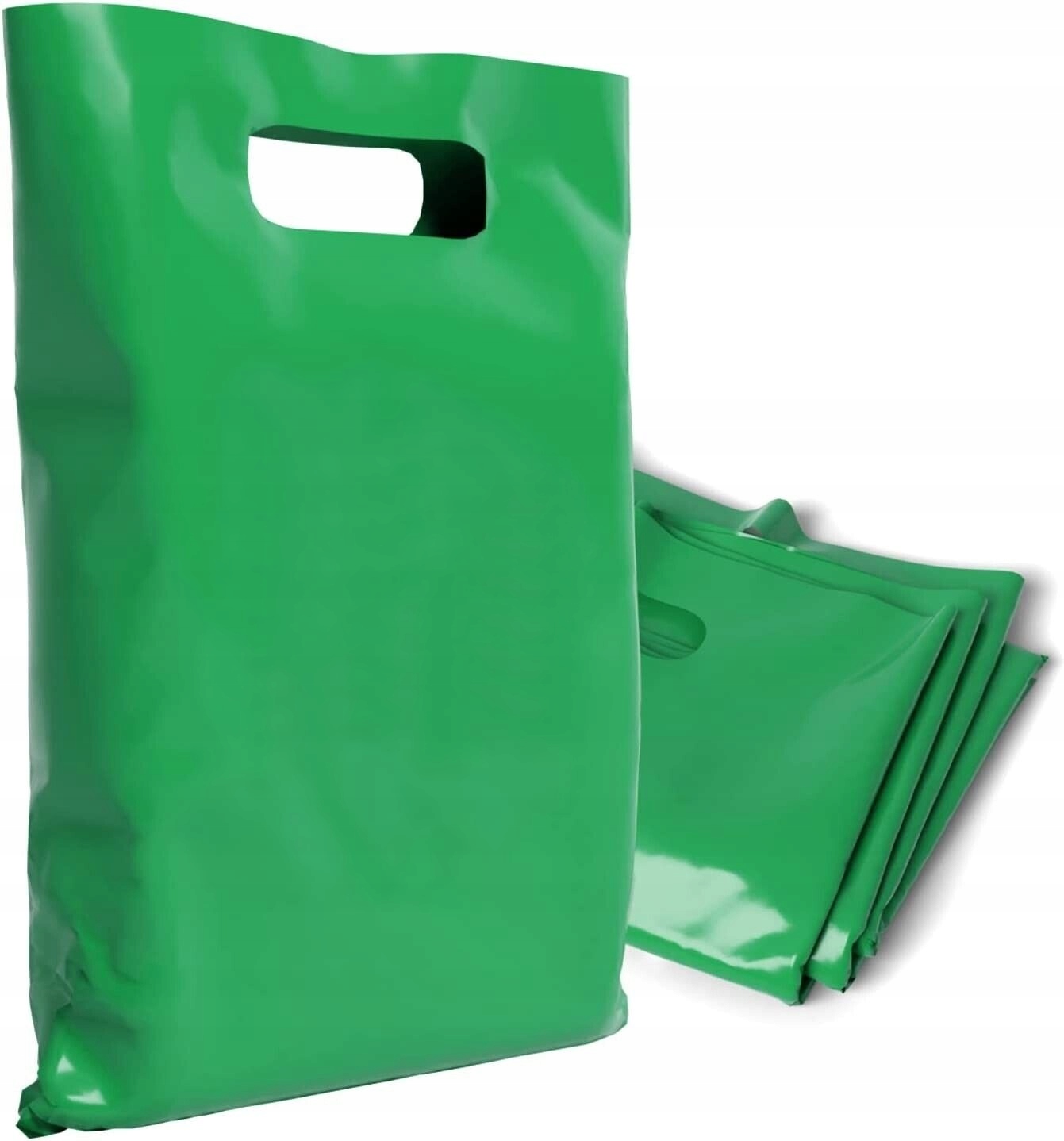 

Torby Reklamowe Z Rączką Zielone 35x50 0,055 10szt