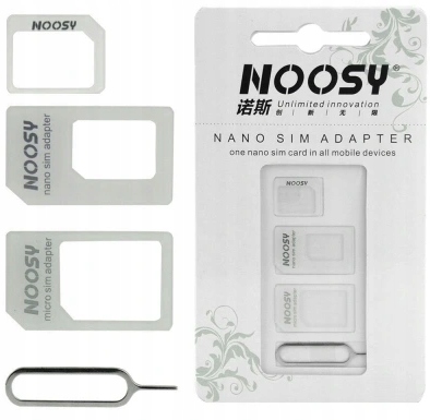 

Adapter Przejściówka Sim microSIM nanoSIM Noosy