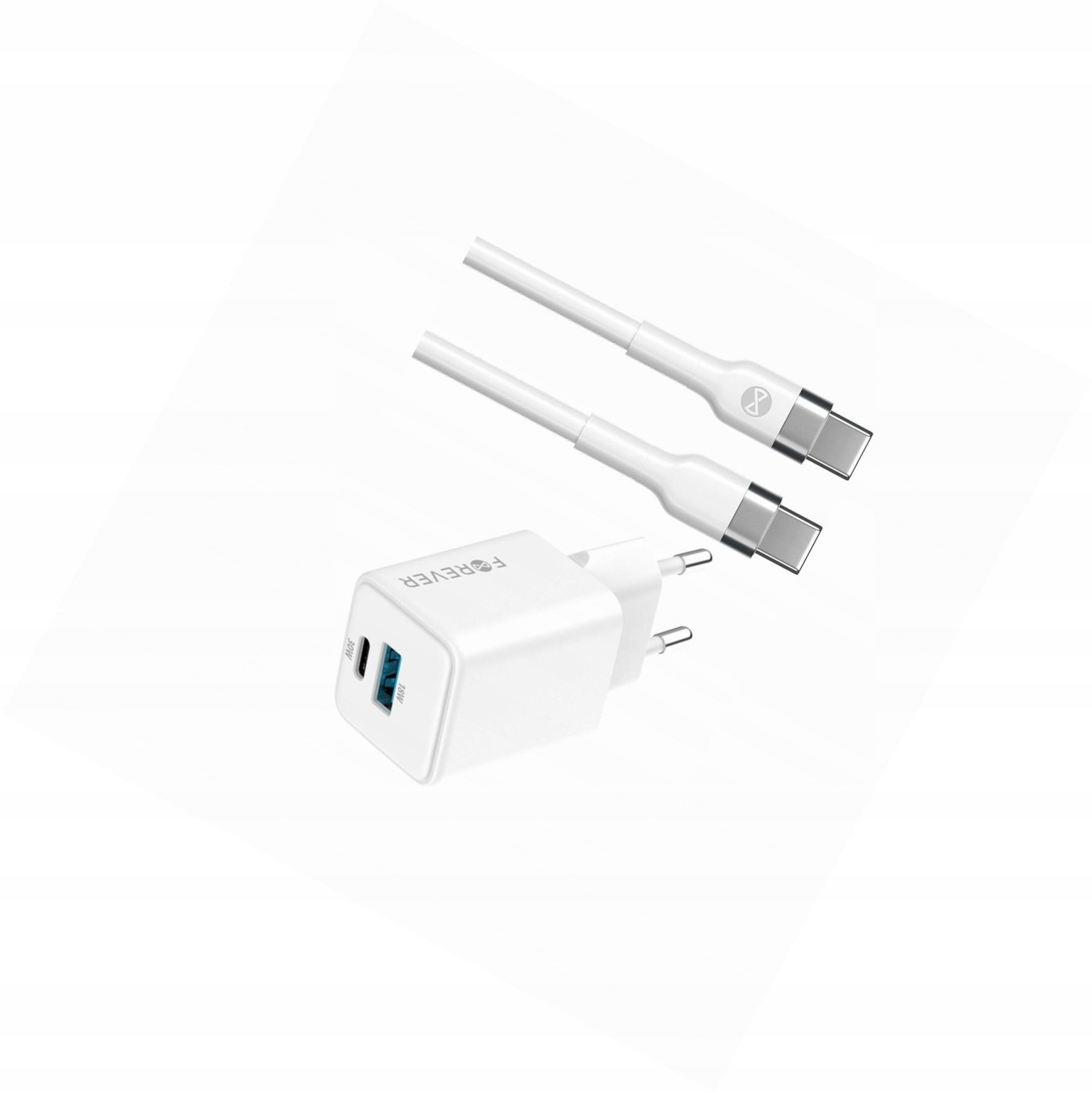 Szybka ładowarka GaN 30W Usb i Usb-c z kablem do OnePlus Nord N10 5G
