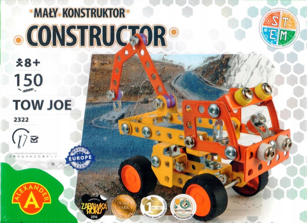 

Mały Konstruktor Constructor Tow Joe 150 Elementów